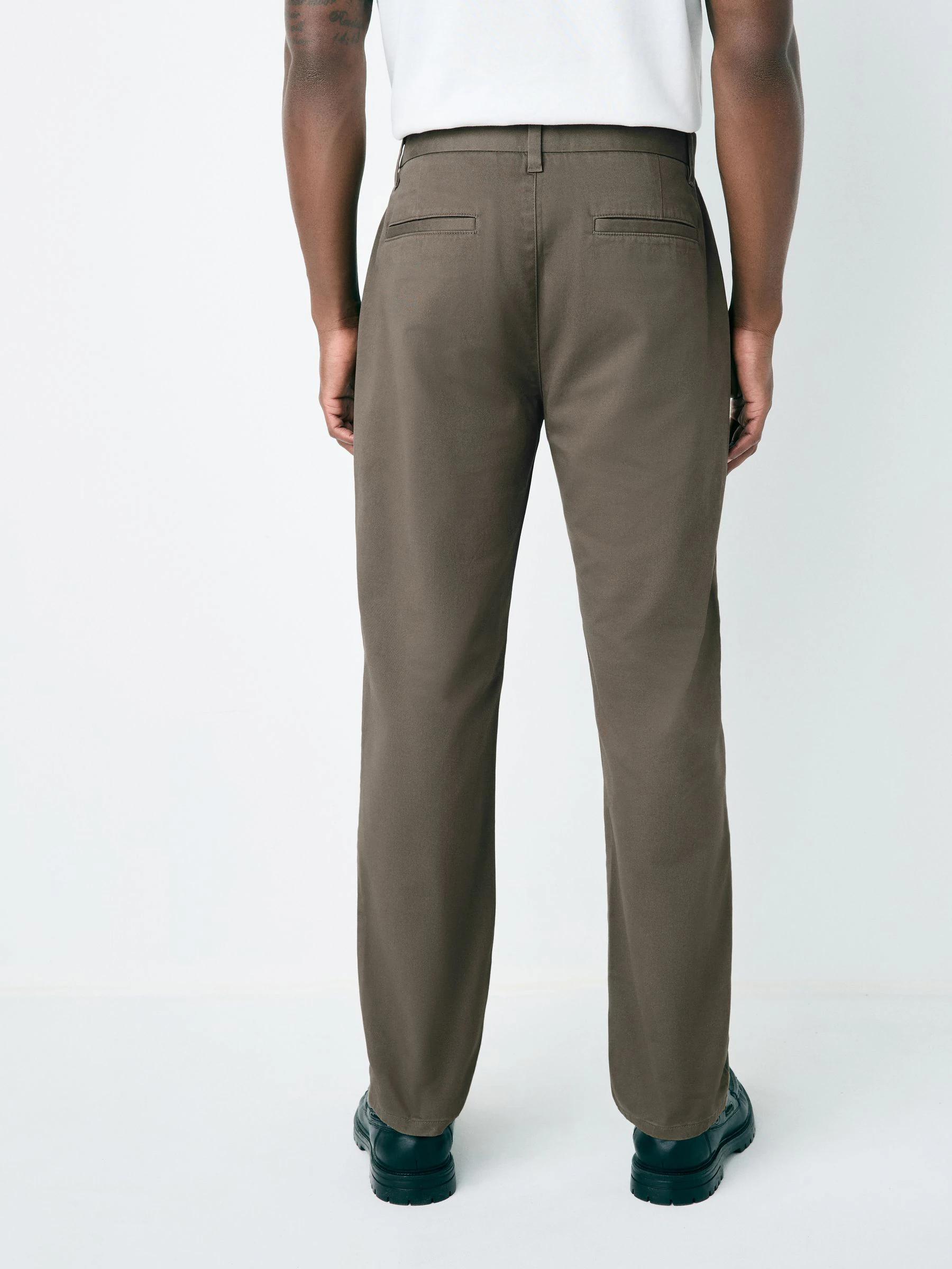 Lichtbruin - Slim Fit - Stretchy chino