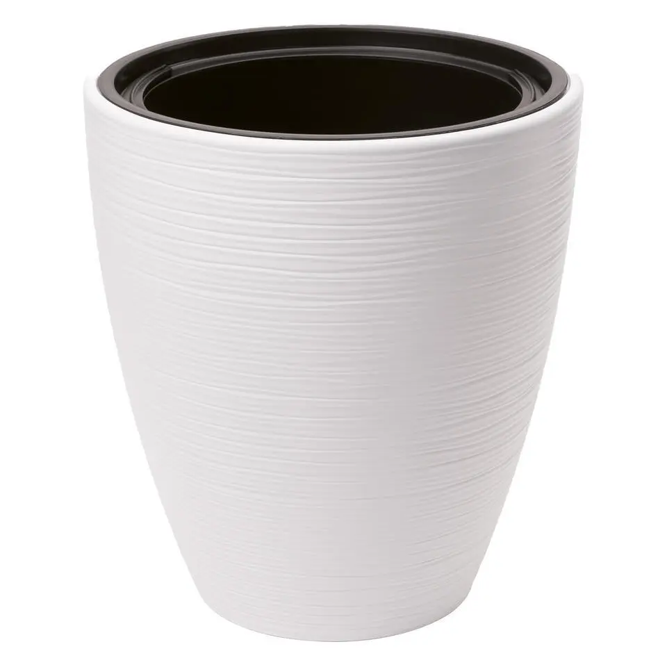 Form Plastic Plantenpot/bloempot - kunststof - wit - D40 x H32 cm