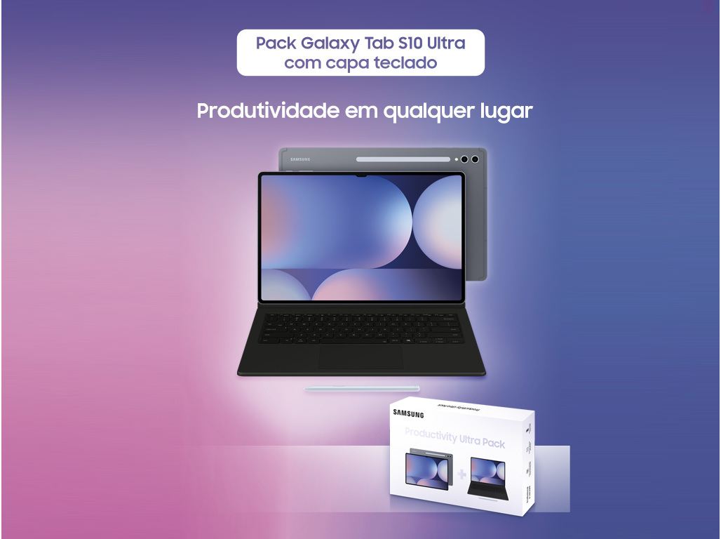 TABLET SAMSUNG TAB S10 ULTRA CAPA TECLADO 256GB CINZA
