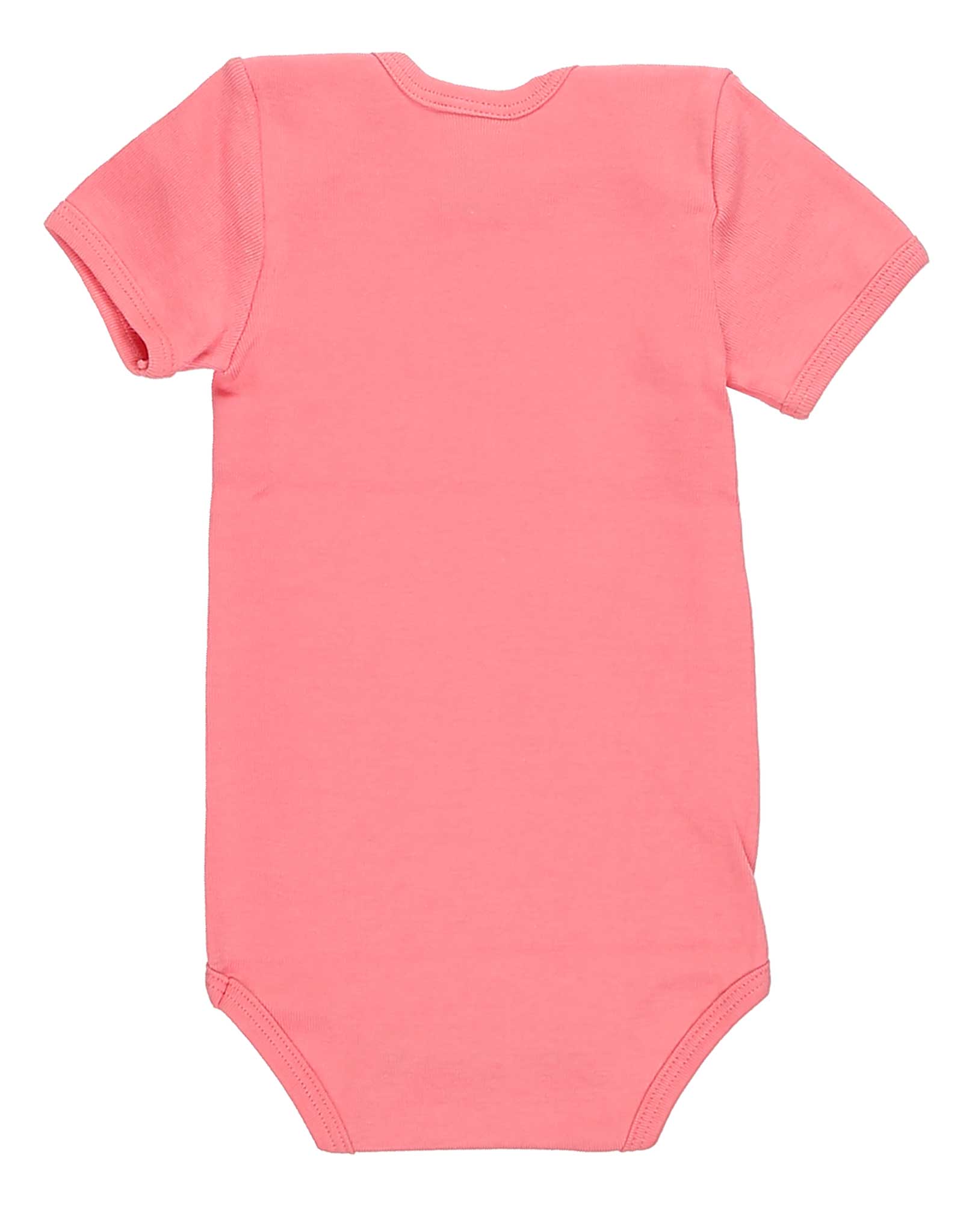 Kurzarm-Body COTTON 3er Pack in sheer pink