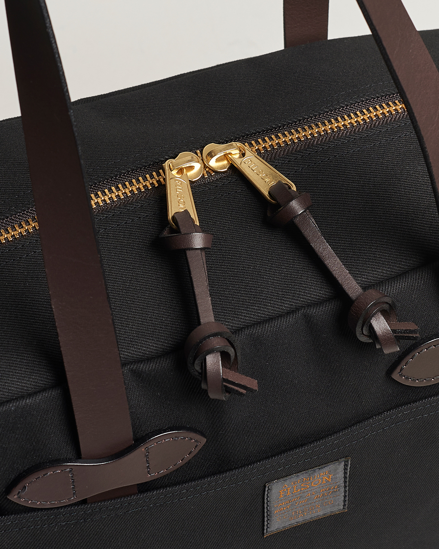 Filson Tote Bag With Zipper Black