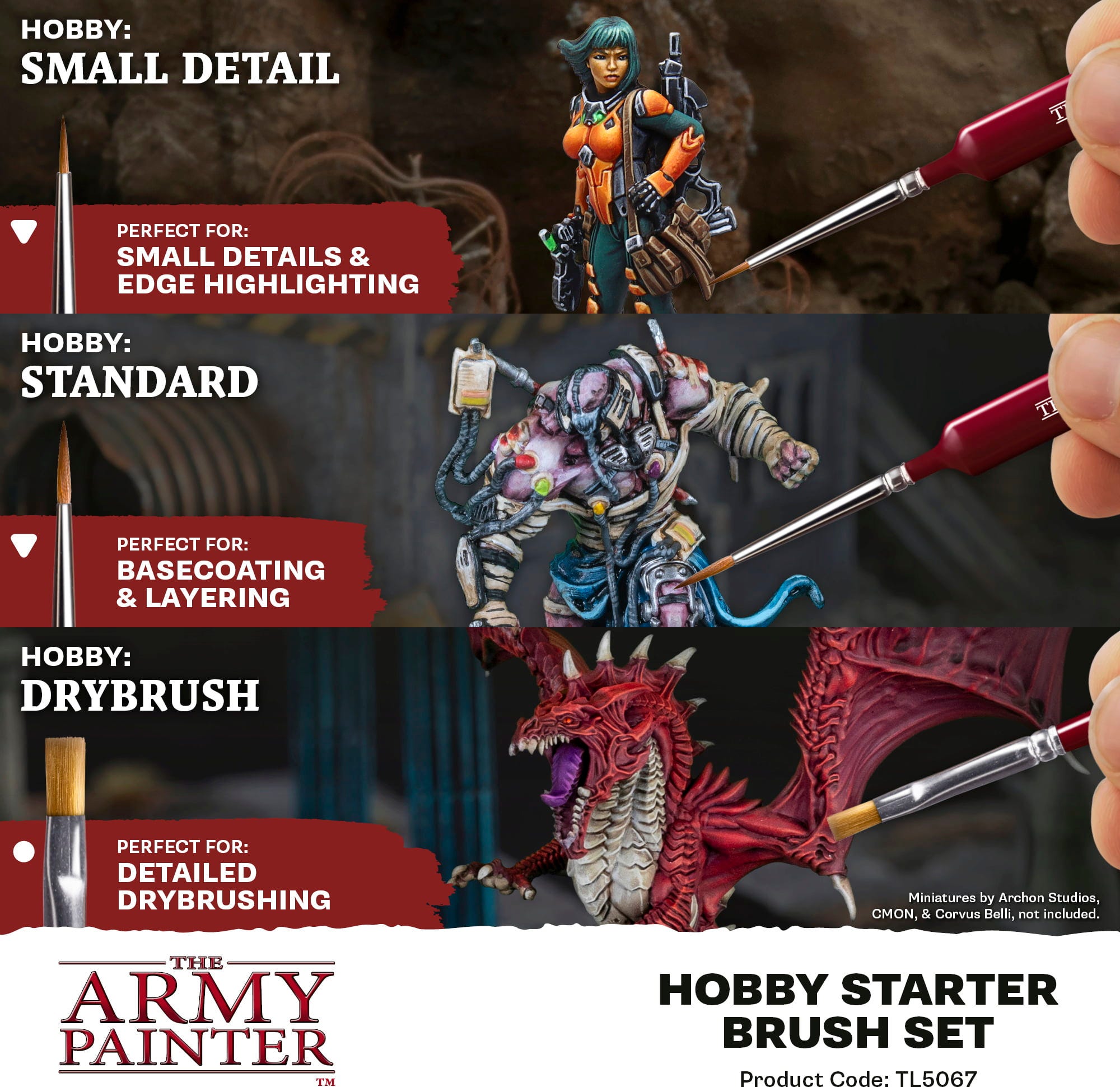 The Army Painter  Hobby Starter Brush Set    Dein erster Schritt zur Meisterschaft