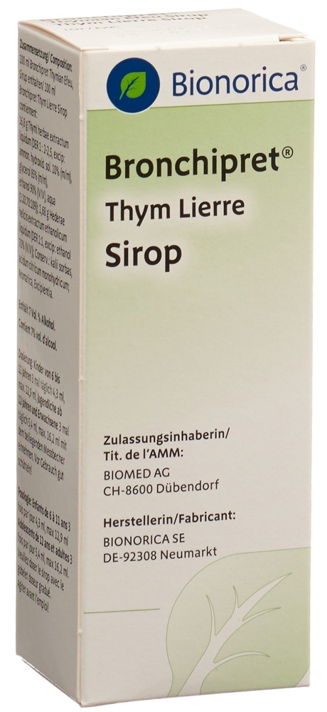 BRONCHIPRET Thymian Efeu Sirup Fl 100 ml