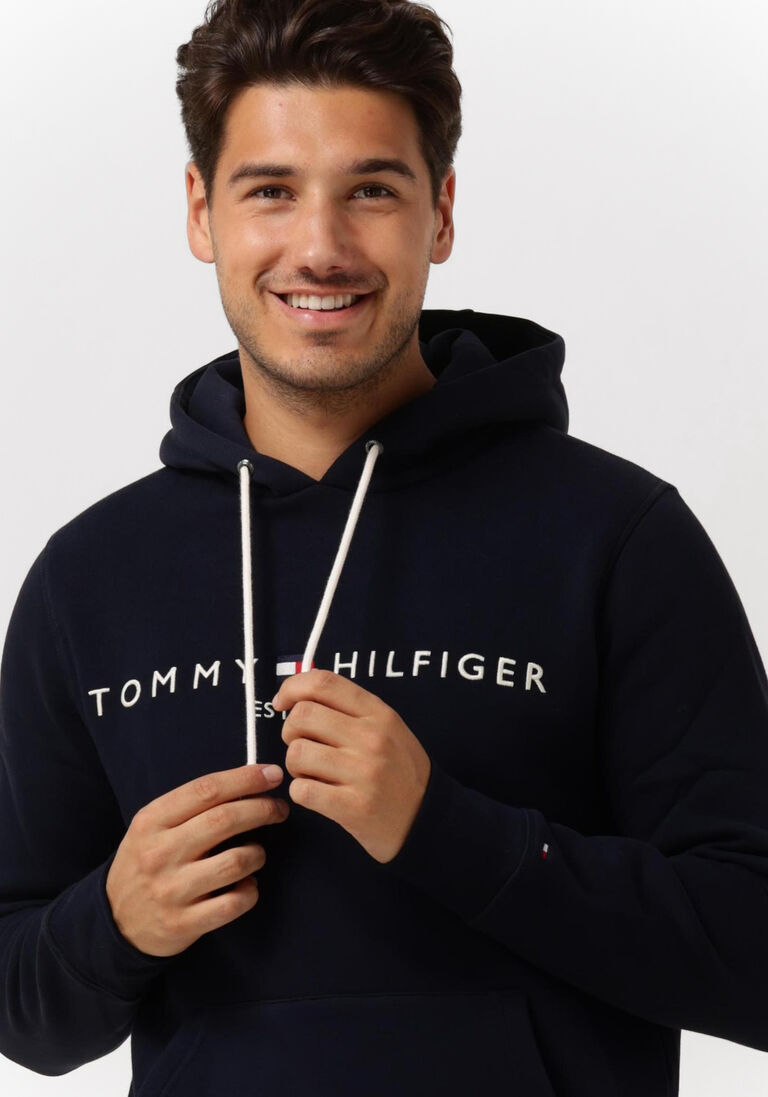 TOMMY HILFIGER donkerblauwe tommy hilfiger sweater tommy logo hoody