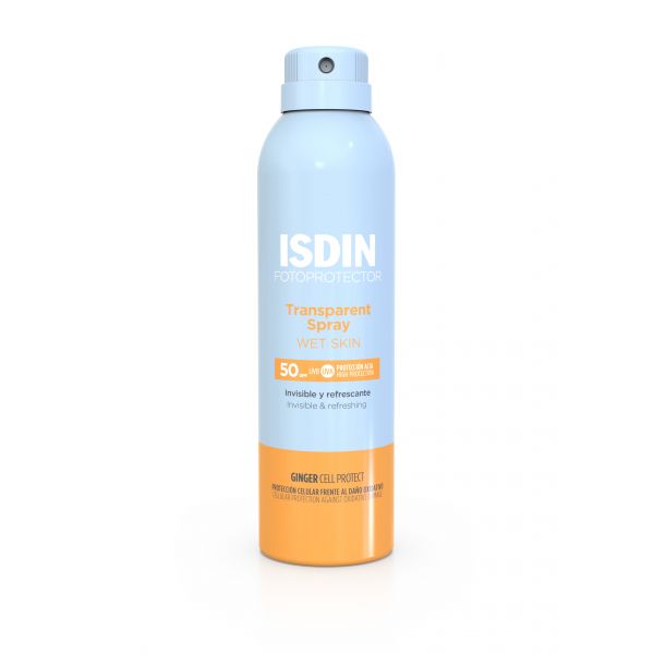 Protetor Solar Isdin Wet Skin Spray Transparente SPF50 250ml