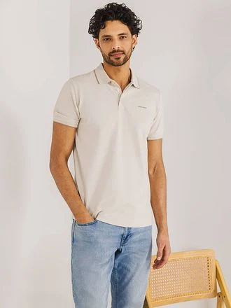 State of Art Poloshirt Piqué Greige 46115400-1400 kopen