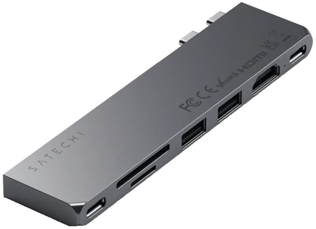 Satechi USB-C Pro Slim USB-hub (grå)