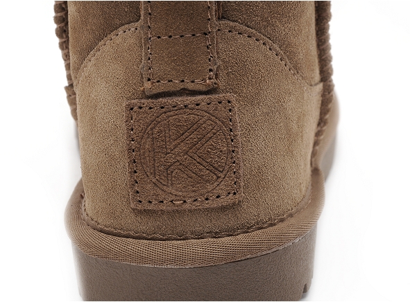 Kelara boots bottine plates femme k21213 marron