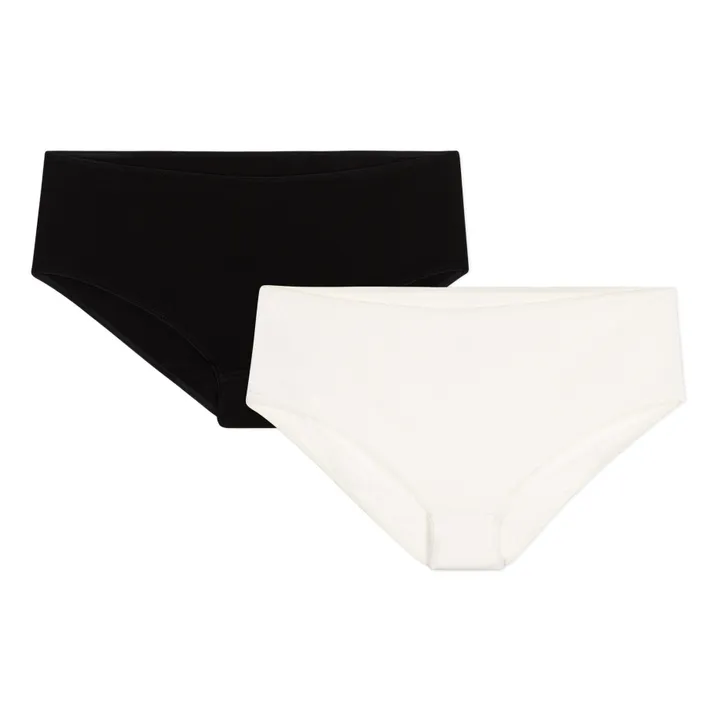 Petit Bateau Lot 2 Shorties - Collection Femme | Blanc