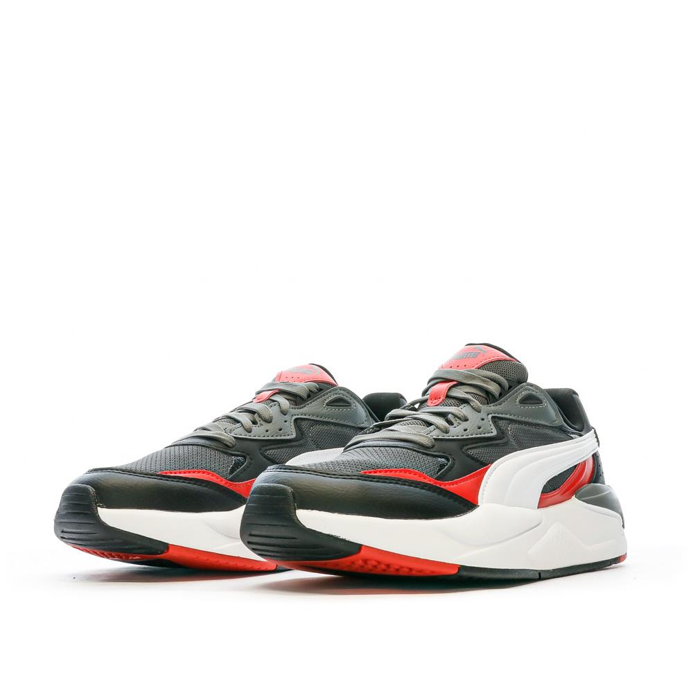 Puma Baskets Noir/Rouge Garçon Puma X-Ray Speed