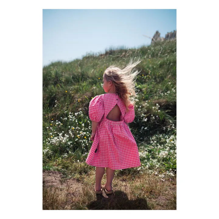 Daily Brat Robe Sassy Vichy | Rose fuschia