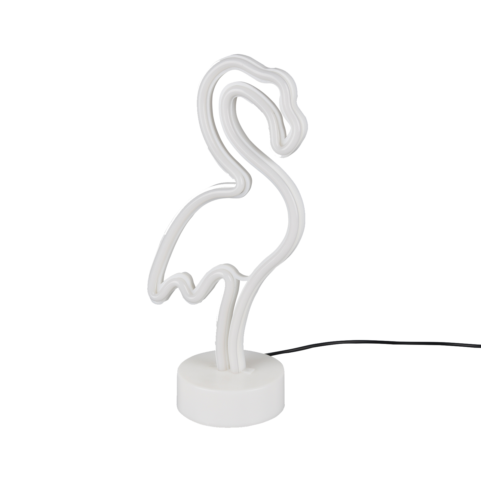 LED-Deko-Tischleuchte - weiß - Flamingo