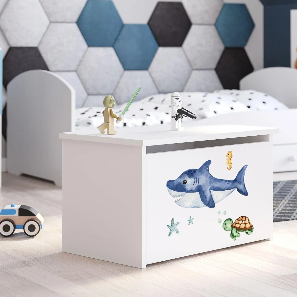 kobi Coffre à jouets Daria Requin