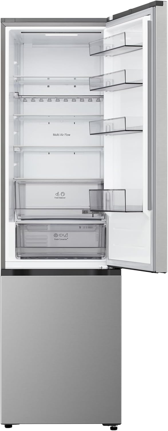 LG GBBS322CPY Fit&Max Kühl-/Gefrierkombination, vollintegrierbar, 375L, 2030mm H, LinearCooling+ & DoorCooling+, Total No Frost, FRESHConverter+, leise & effizient, Prime Silver, Energieklasse C.