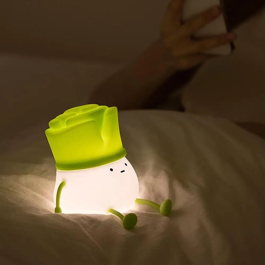 HOMTEC - Groene ui USB oplaadbare nachtlamp