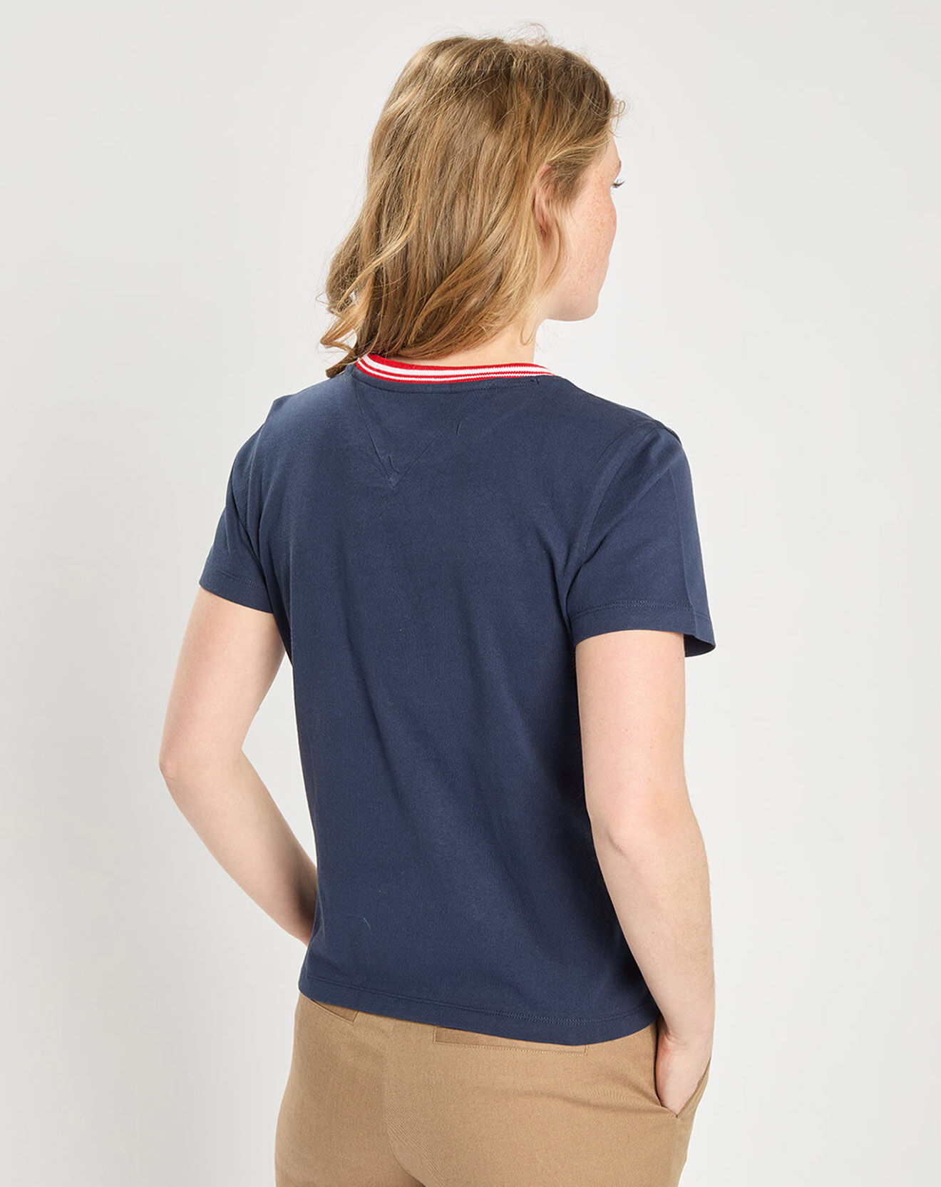 Tommy Jeans T-Shirt timeless script bleu marine
