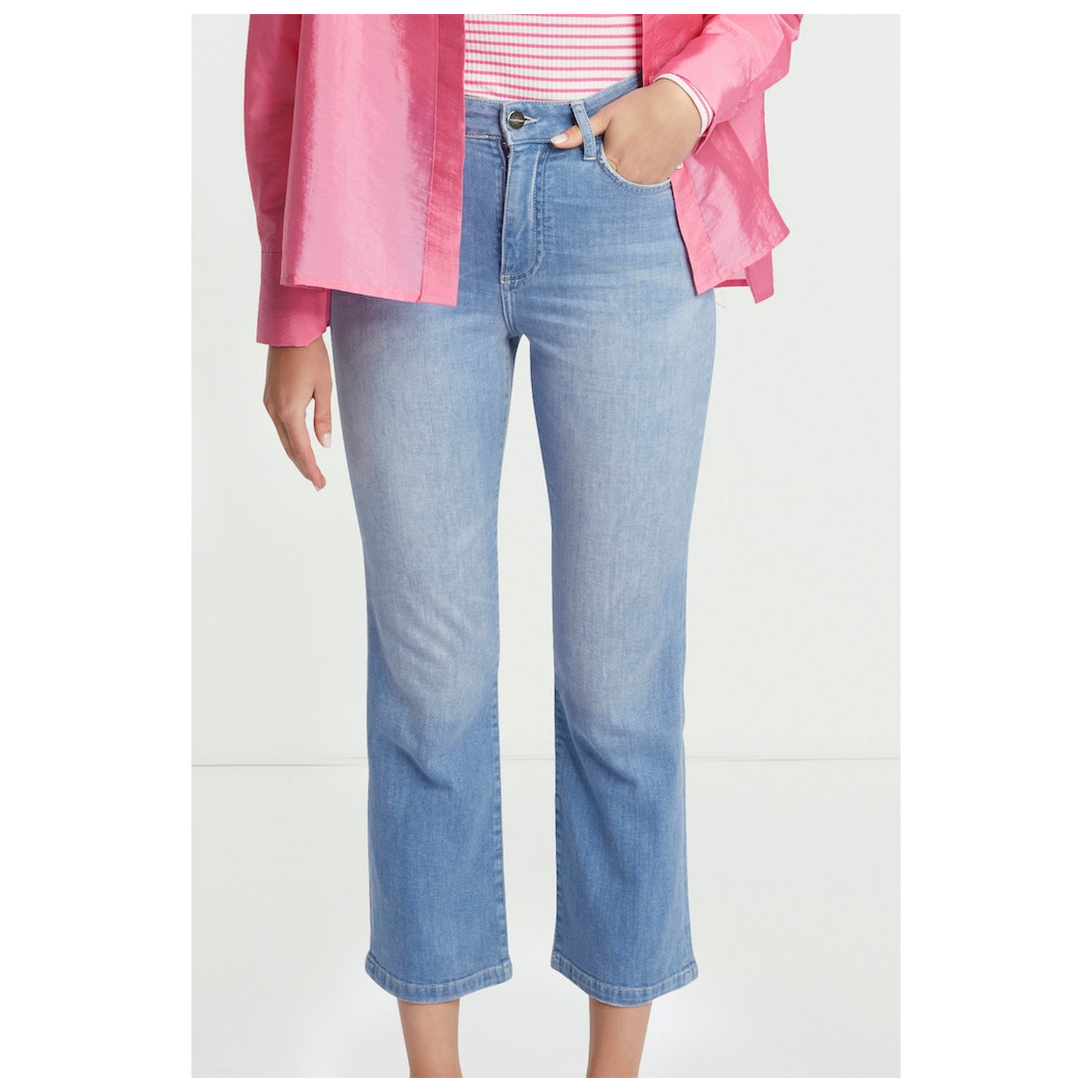Rich & Royal Kick Flare Organic light blue