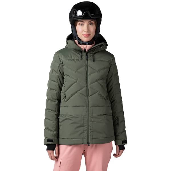 Veste de ski ROSSIGNOL W PUFFY PARKA EBONY GREEN