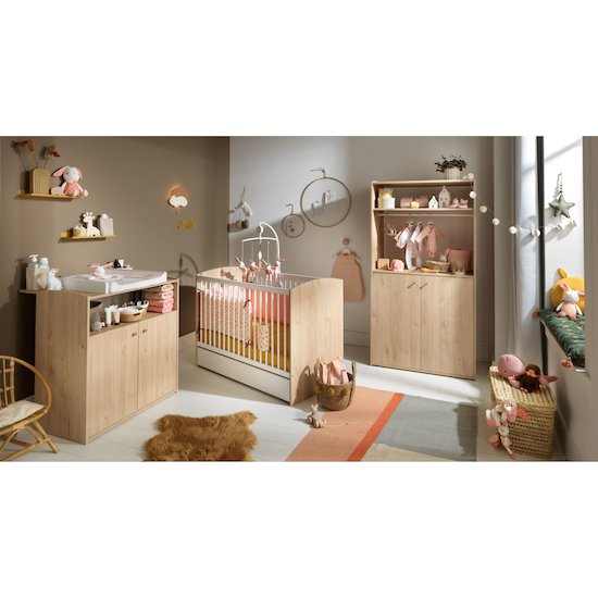 Alice Commode   Chêne suave        de               Sauthon Baby's Sweet Home