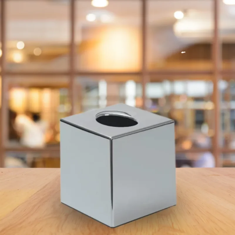 GDP - Distributeur mouchoirs - Cube argenté