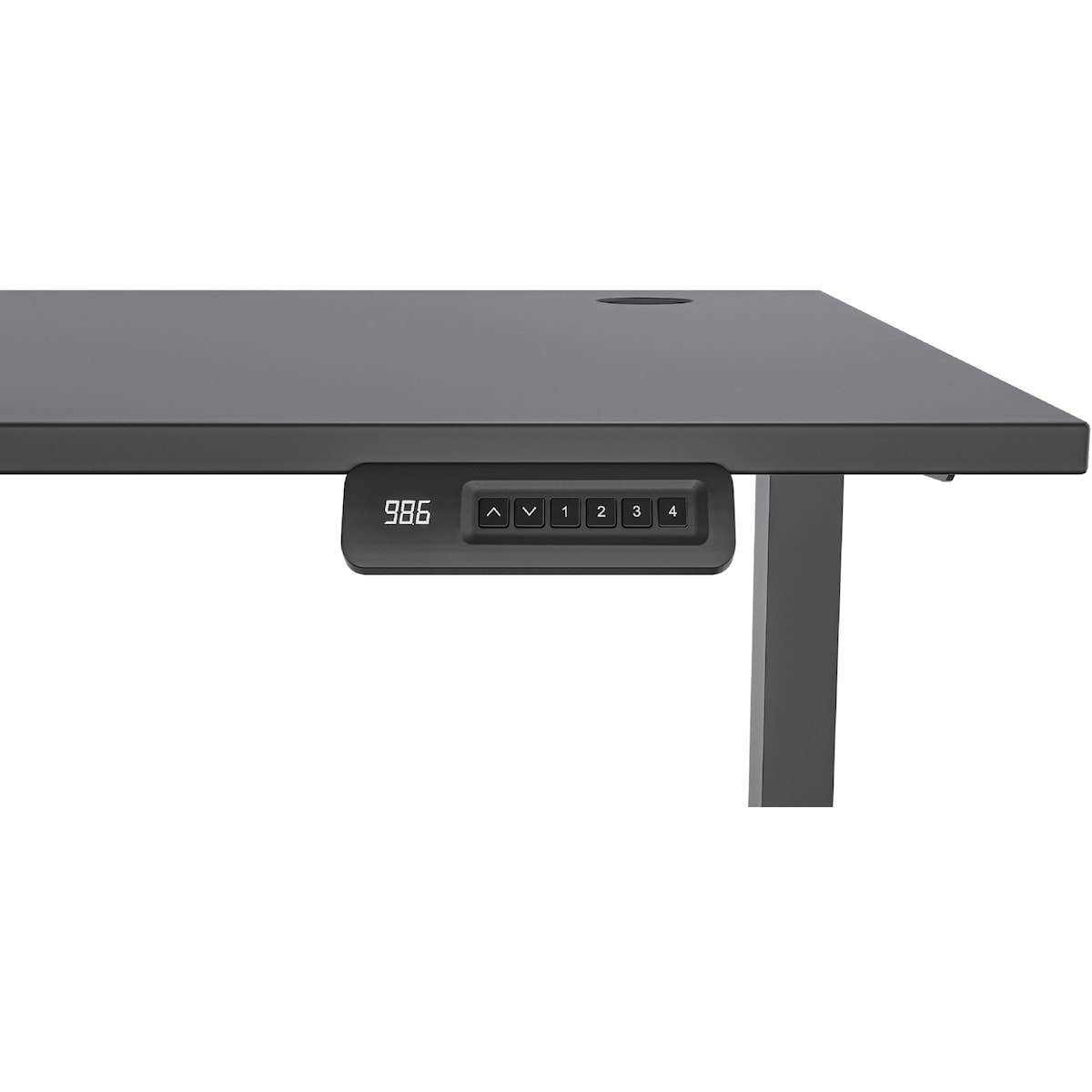 Piranha E-Base 120 høydejusterbart skrivebord (sort)
