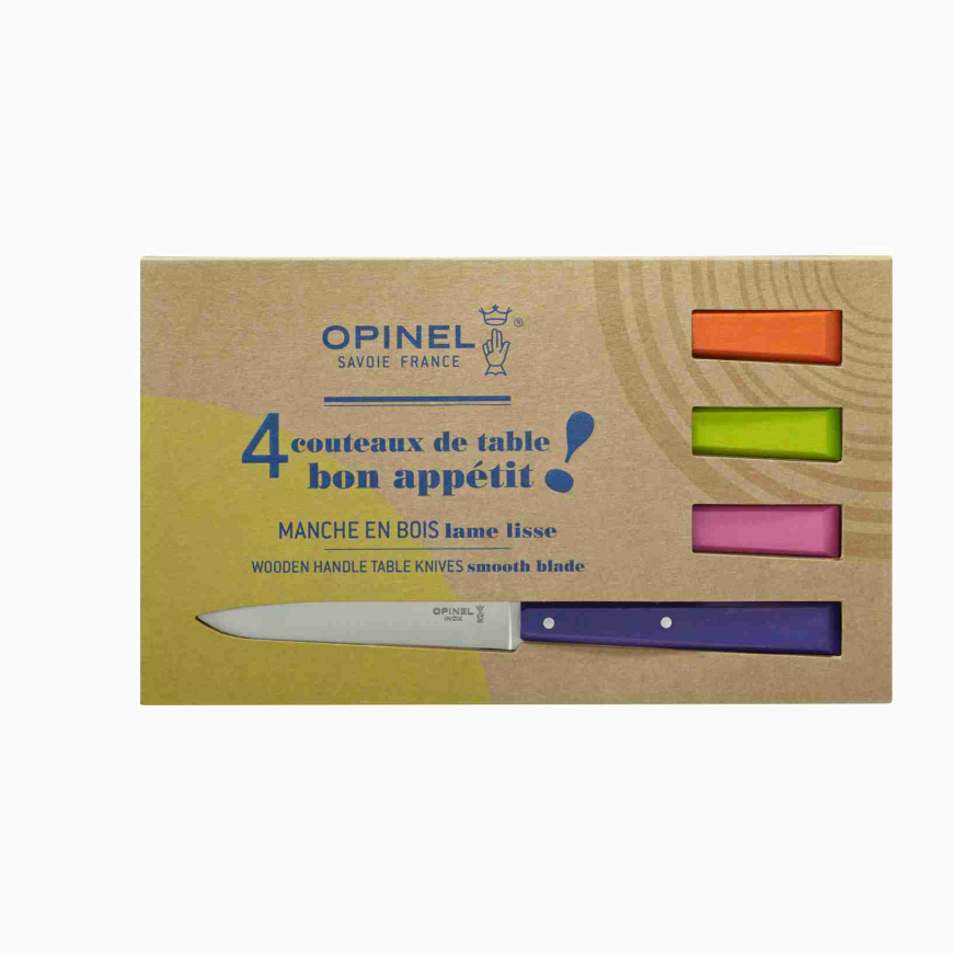 Coffret de 4 couteaux de table N°125 Bon Appétit Pop