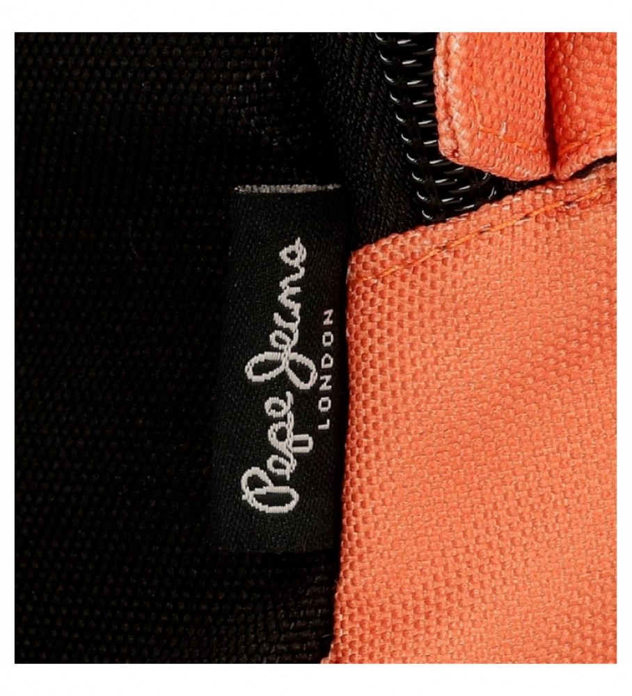 Estojo Pepe Jeans com três compartimentos 6334329 laranja