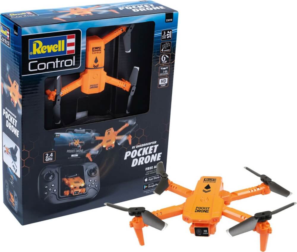 RC Quadrocopter Pocket Drone, Revell Control Ferngesteuerte Drohne