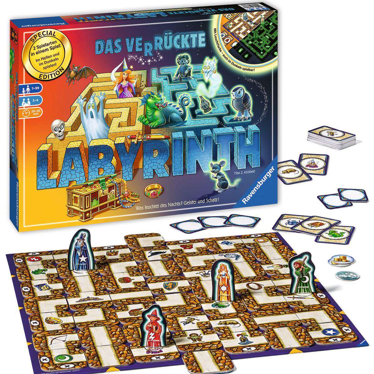 Ravensburger Spiel Das verrückte Labyrinth Glow in the Dark