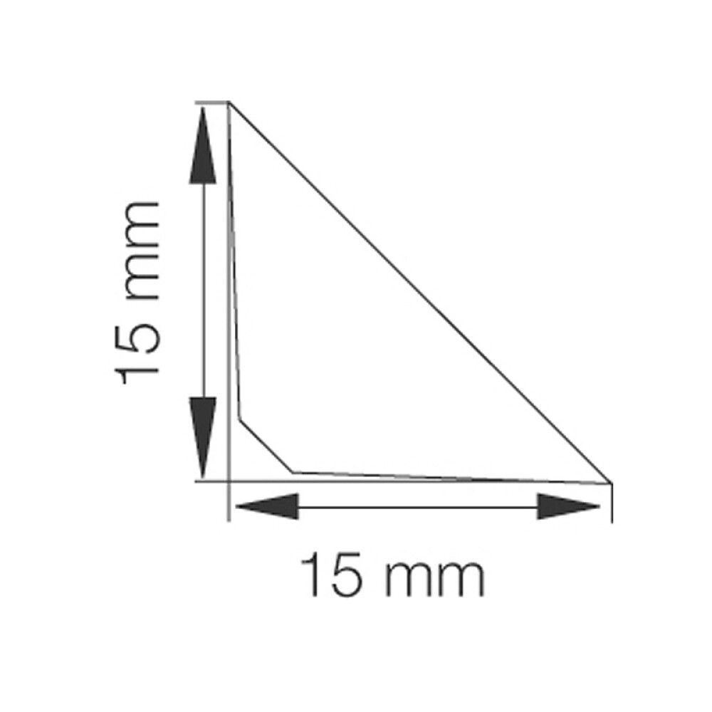 TREKANTLIST EIKFARGET 15X15X900MM