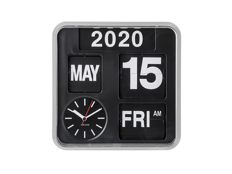 Wall Clock Mini Flip KA5364GR Green