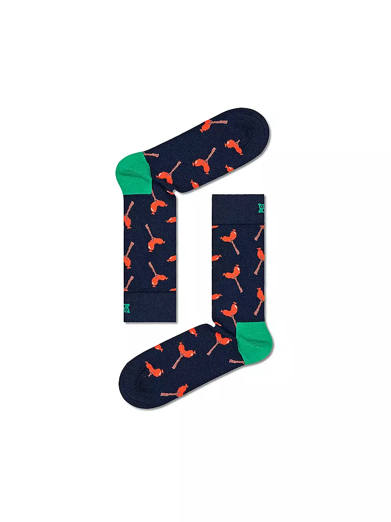 HAPPY SOCKS Damen Socken 36-40 HAPPY CAMPER 3-er Pkg dark green grün