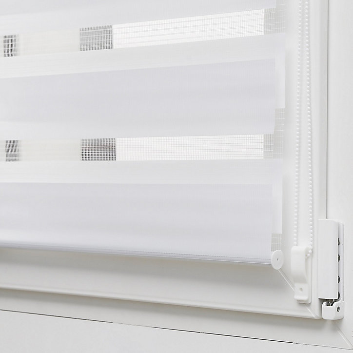 Store enrouleur jour/nuit sans perçage 60 x 120 blanc Madeco