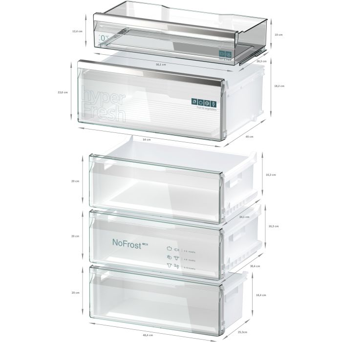 Siemens Kühl- / Gefrierkombination iQ500 KG49NAXCF