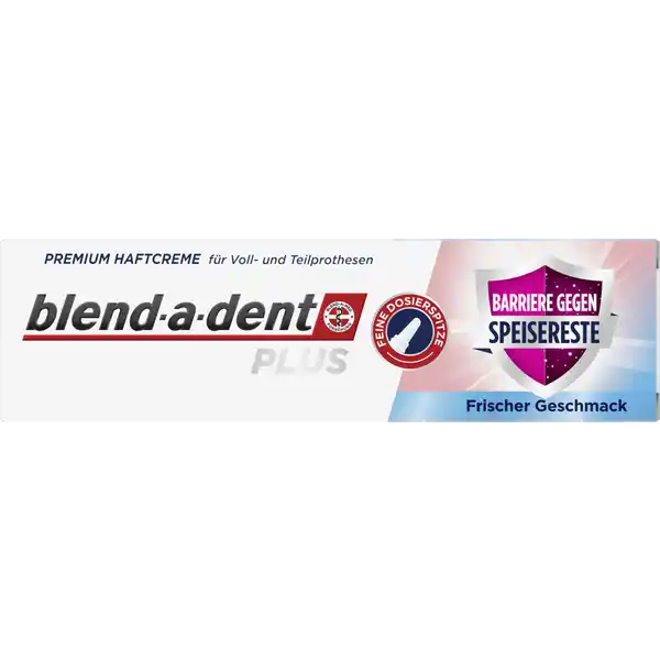 Premium Haftcreme Plus Barriere gegen Speisereste - frisch