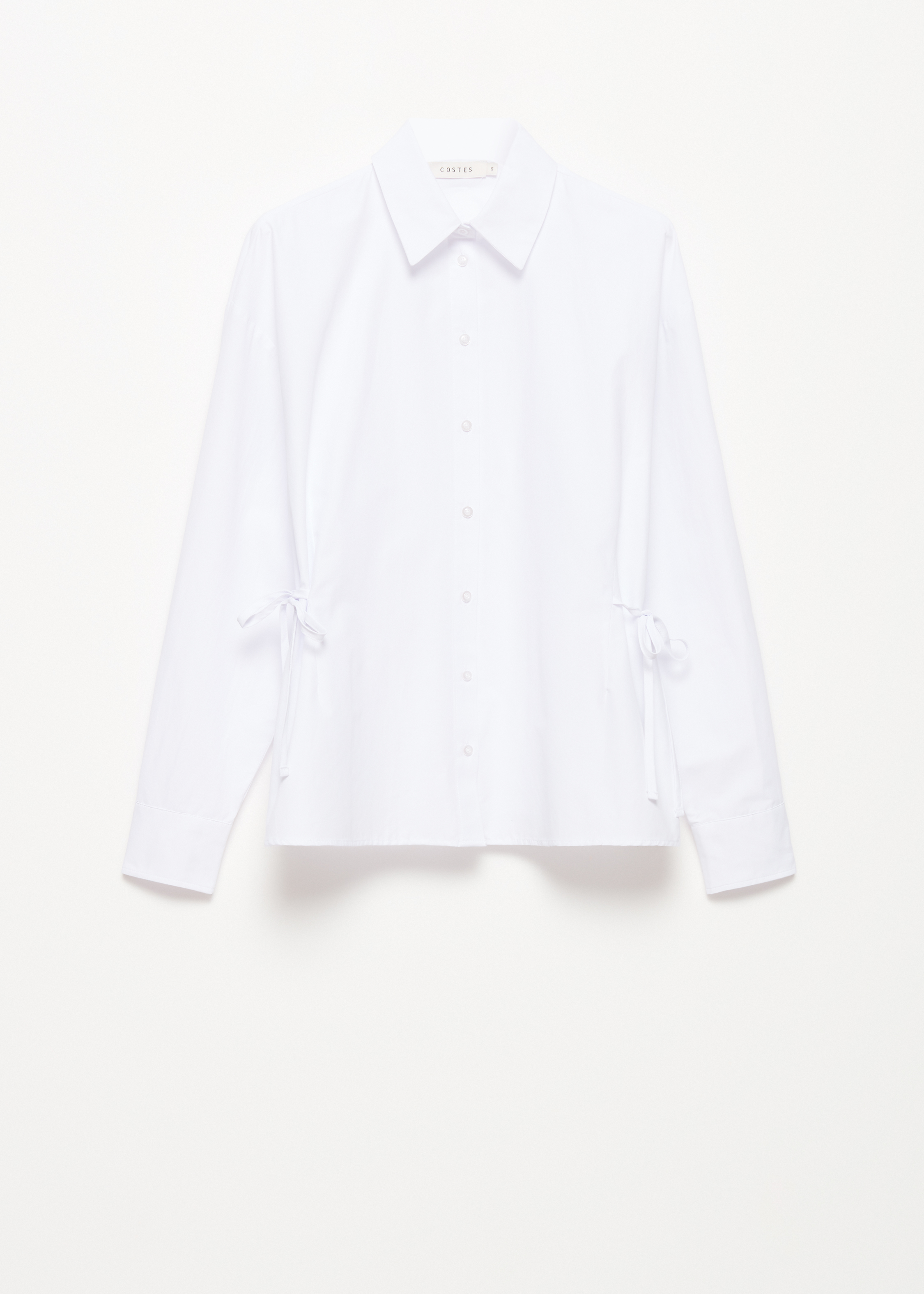 Overhemdblouse met strikjes