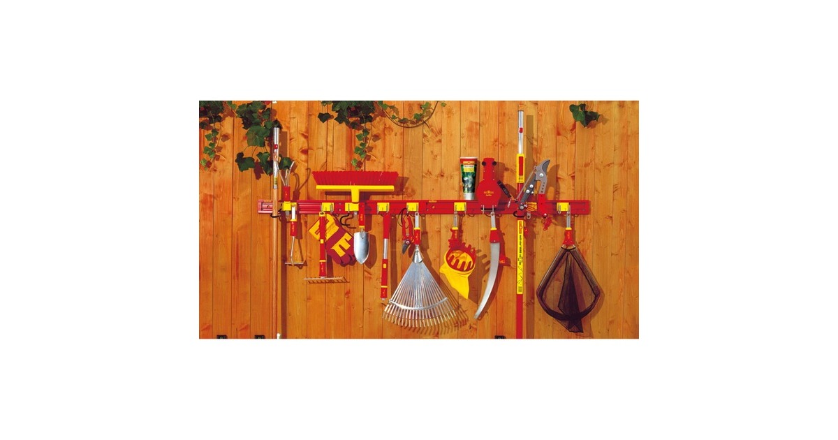 WOLF-Gartenmulti-star UM-M Opbergsysteem houder  (Rood/geel)