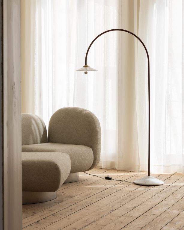 Valerie Objects Standing lamp no.2 marmer vloerlamp Red