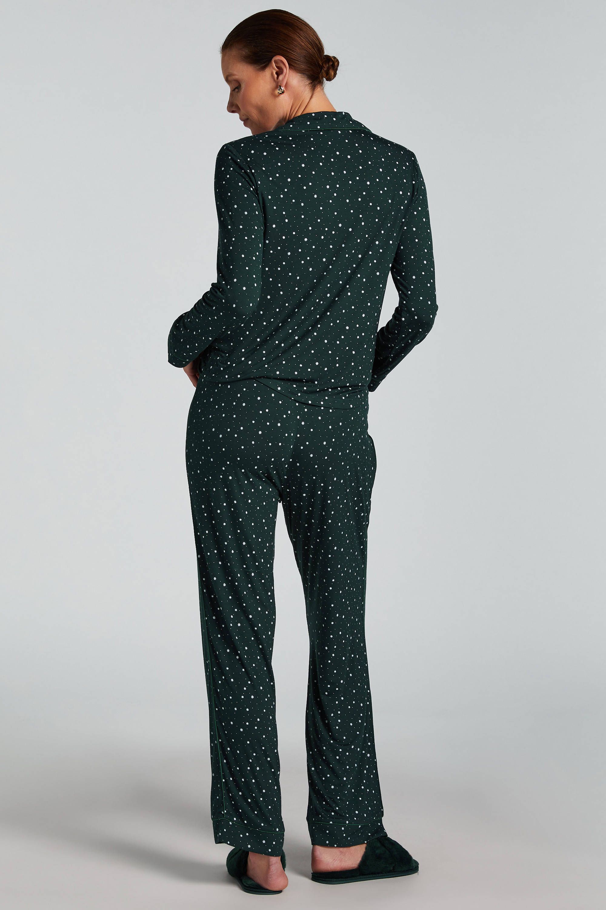 Hunkemöller pyjamabroek met kerst print groen