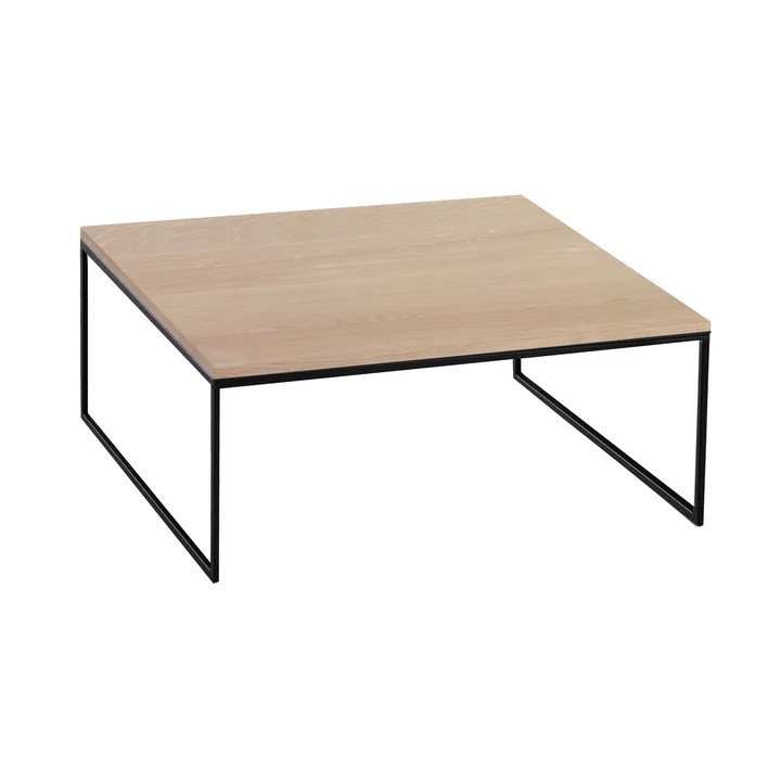 Hans Hansen - Less H 15/2 Couchtisch, Kufengestell schwarz / Eiche massiv
