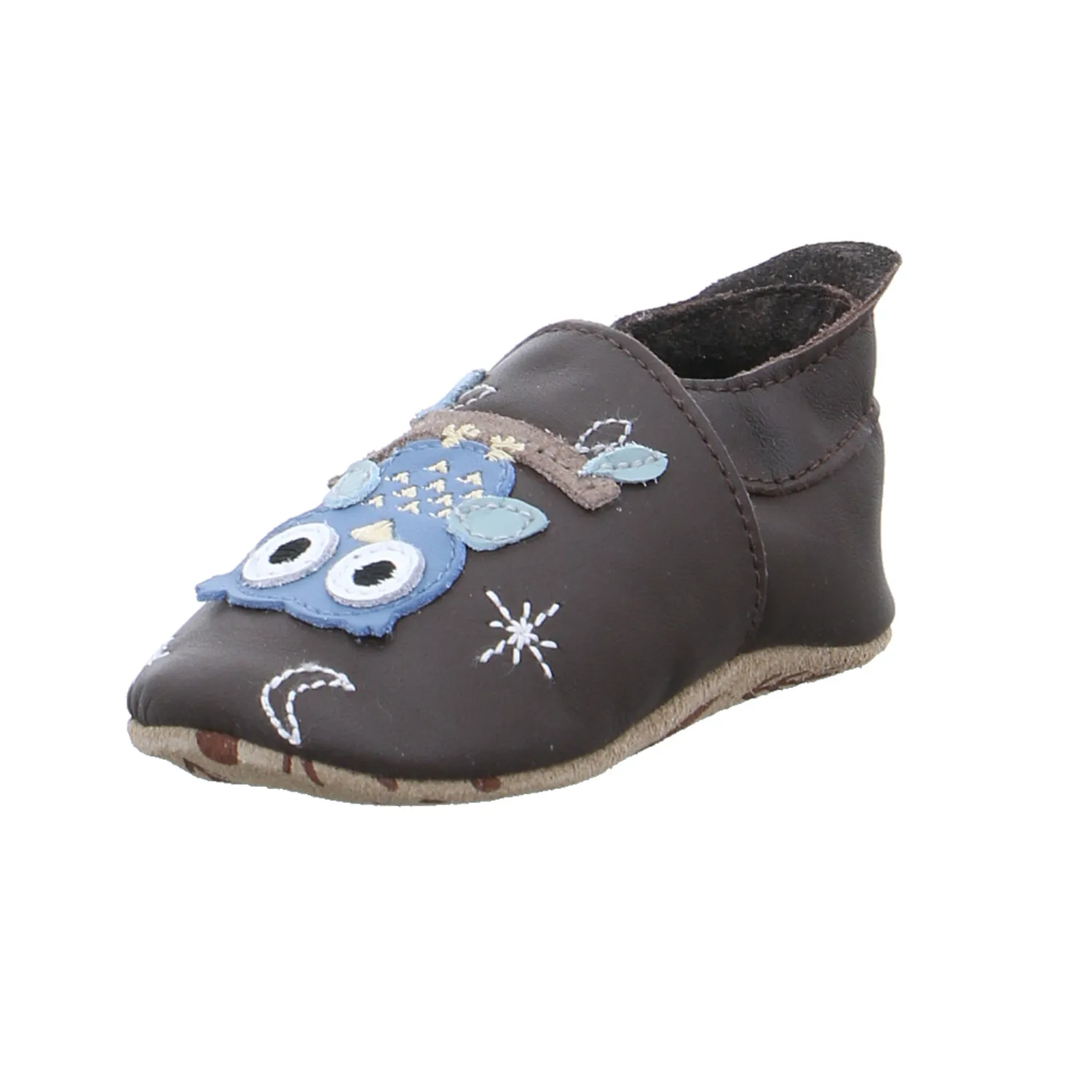 BOBUX Krabbelschuh Braun Leder