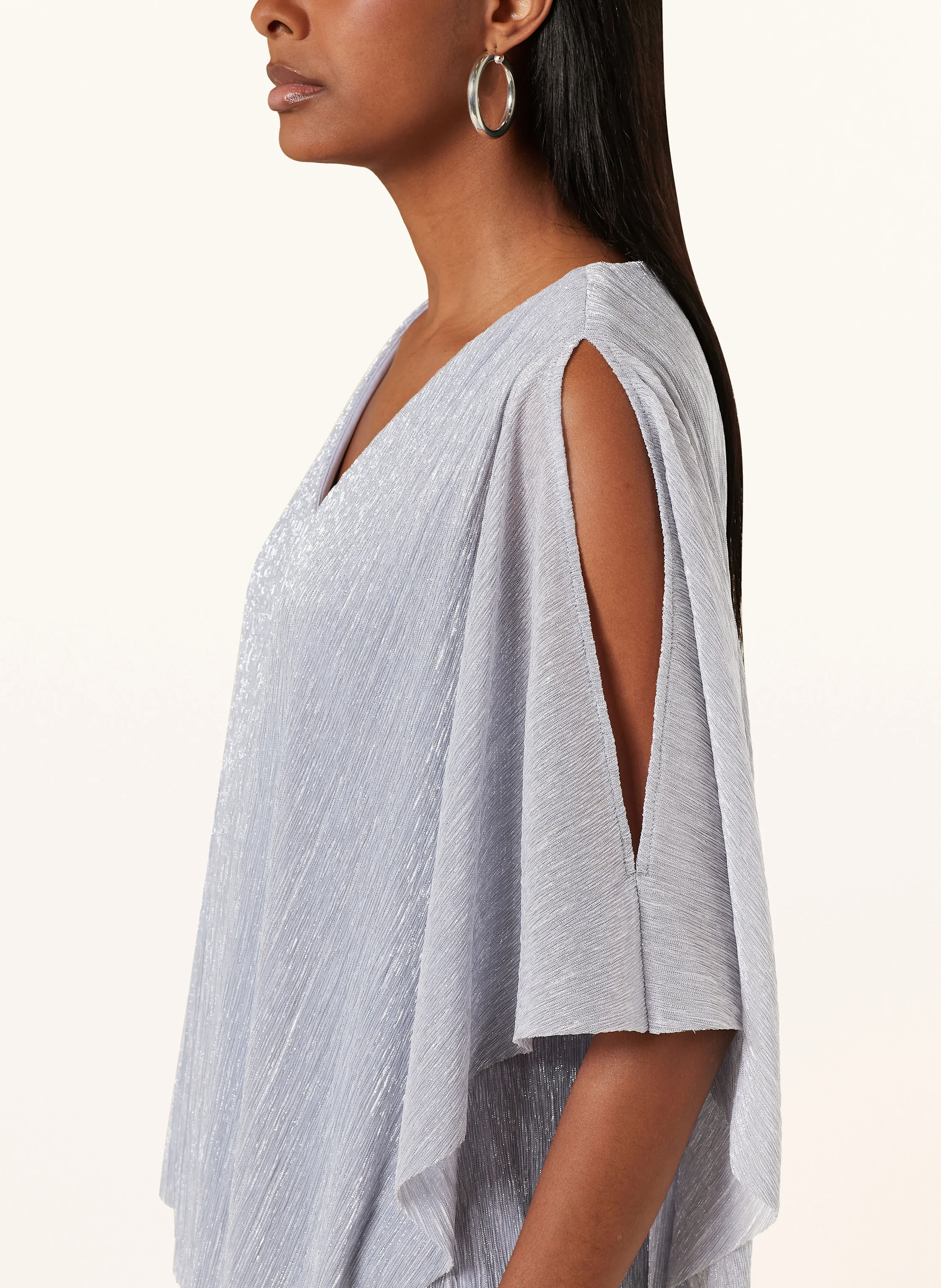 Vera Mont Cold-Shoulder-Bluse mit Glitzergarn