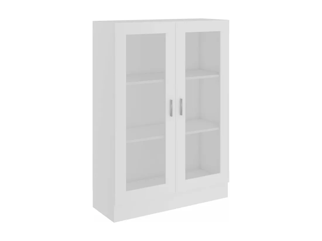 Armoire à vitrine Blanc 82,5x30,5x115 cm Bois d'ingénierie
