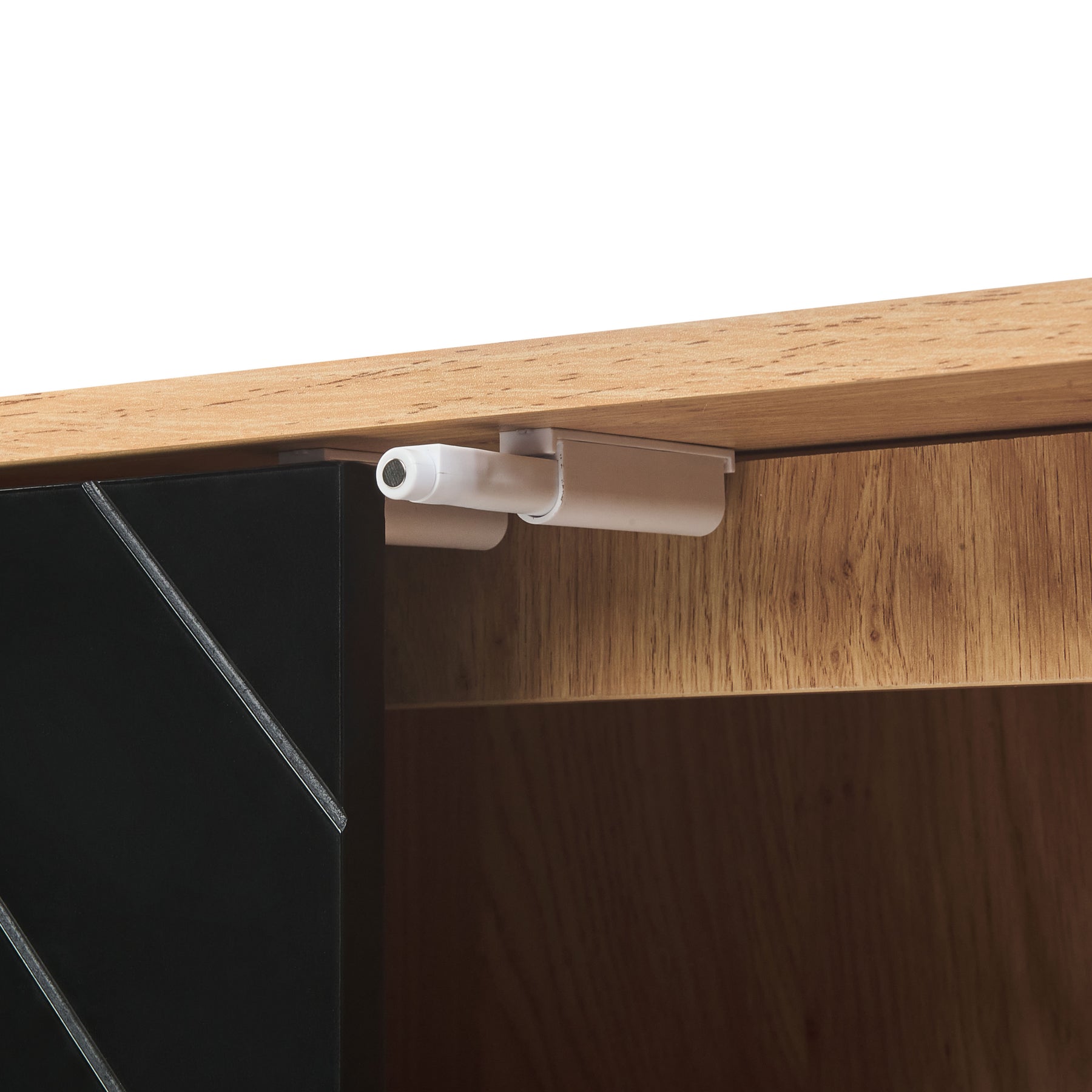 Beliani - BRISTOW - Dressoir - Lichtbruin|Zwart - Hout