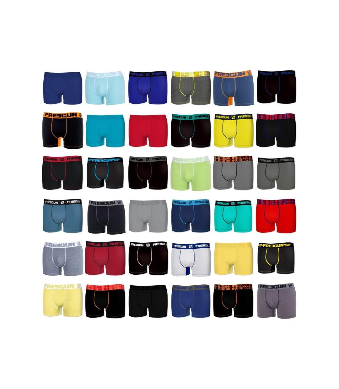 Pack Surprise Calecon Boxer Homme Coton, Modèle Aléatoire, Durable, Maintien Anti-Glisse et Ultra-doux (Lot de 6)