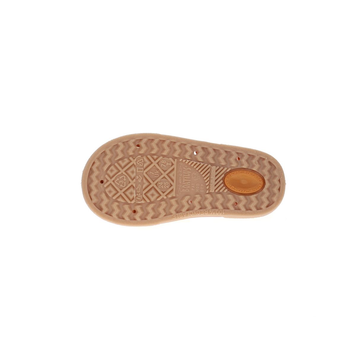 Sandales de plage ocre et beige
