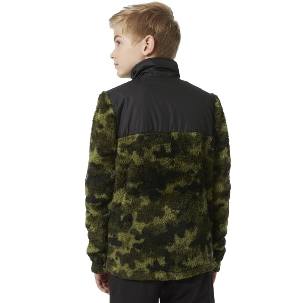 Sweat polaire HELLY HANSEN JR CHAMP 1/2 ZIP MIDLAYER UTILITY UTILITY GREEN