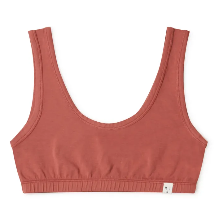 Matona Brassière Basic Coton Bio - Collection Femme  | Rouge brique