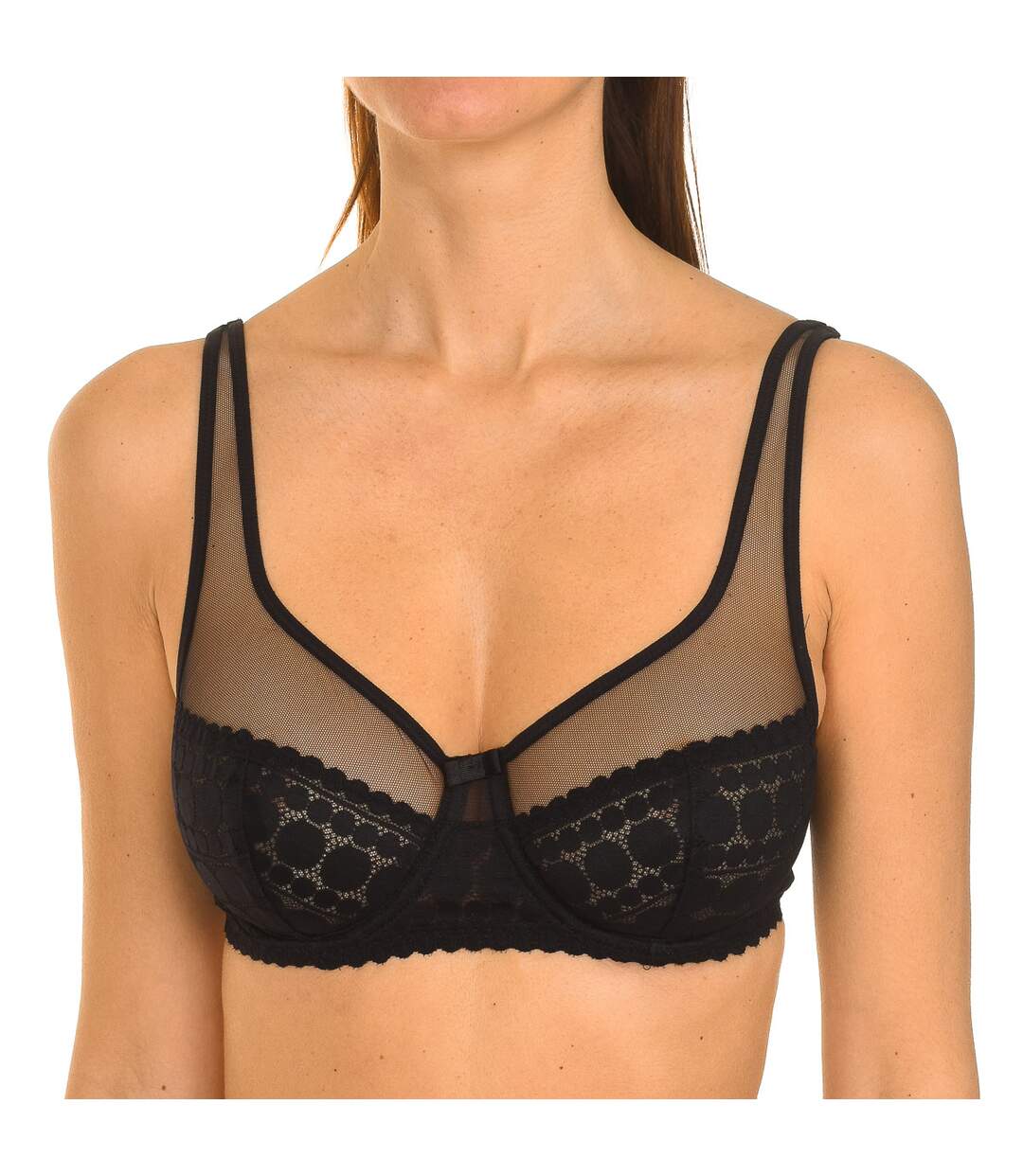 Generous Lace Bra with underwire 00BUD woman