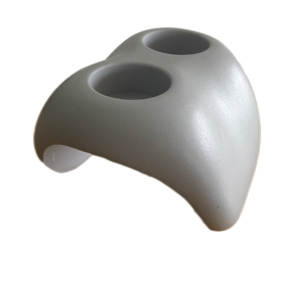 Home Deluxe - Accessoires voor buitenjacuzzi's - SPLASH en DROP - Pool DASH kussen en bekerhouder - Kleur: Wit/Grijs